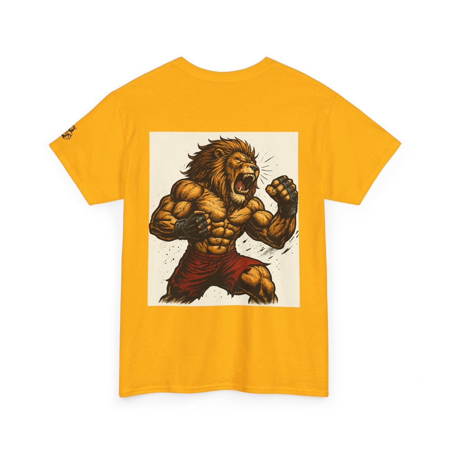 LionAr Unisex Cotton T-Shirt Fighting lion