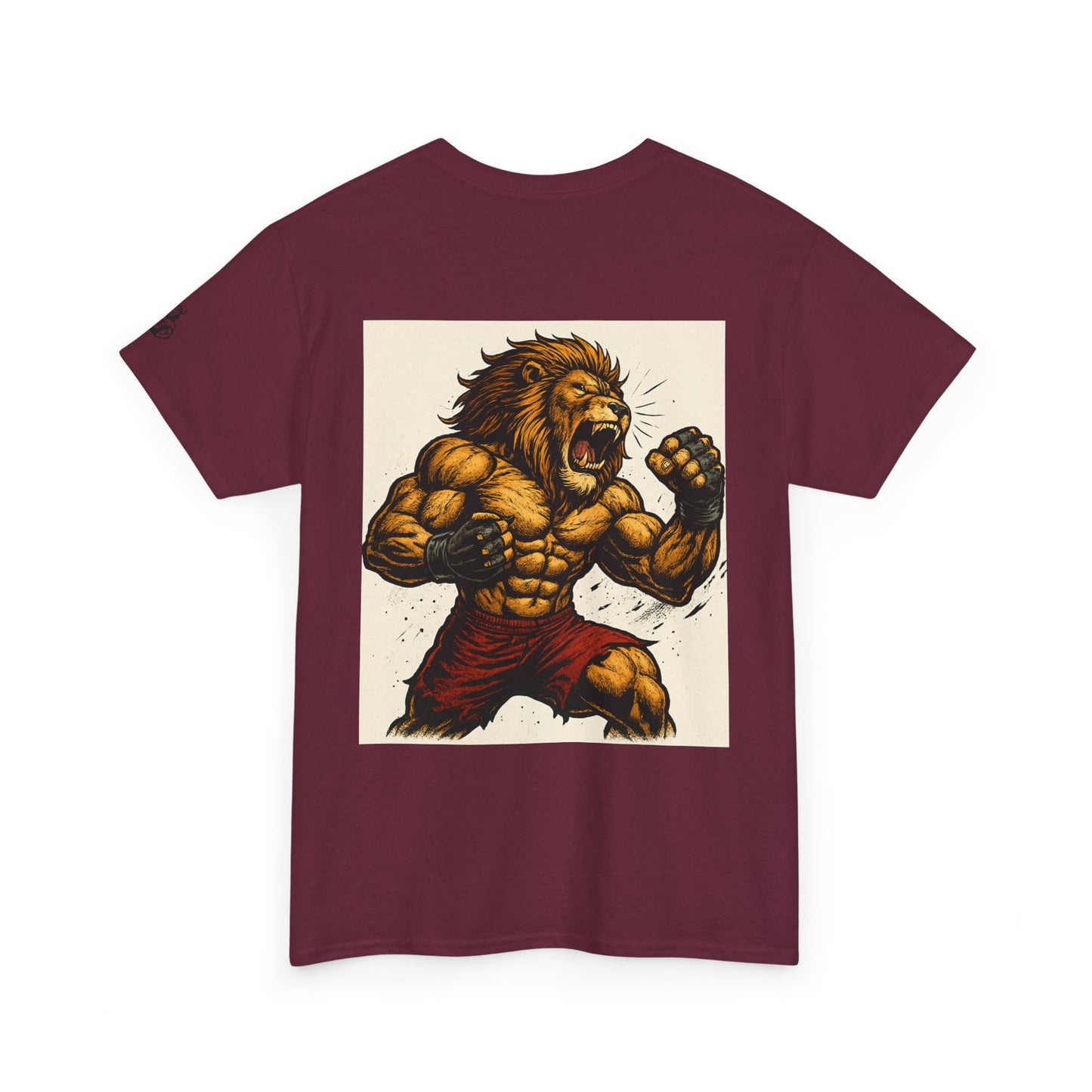 LionAr Unisex Cotton T-Shirt Fighting lion
