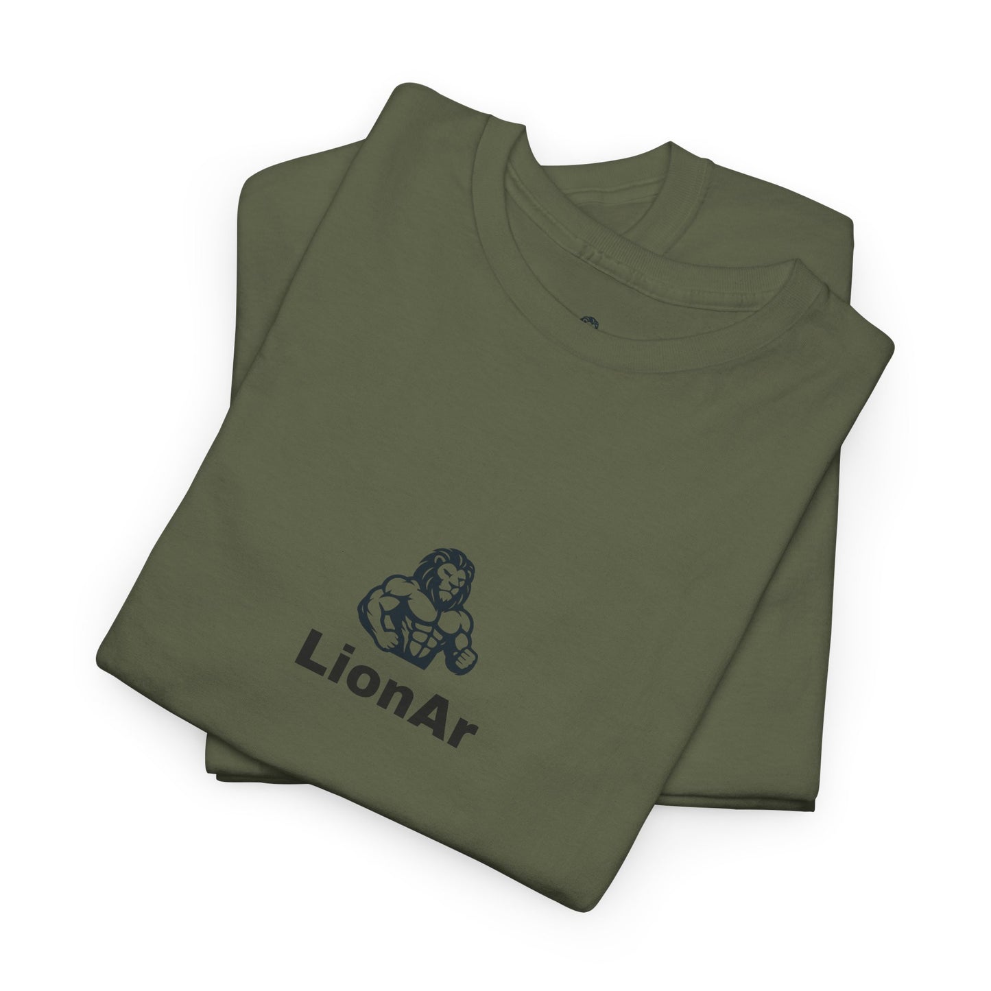 LionAr Unisex Cotton T-Shirt Fighting lion