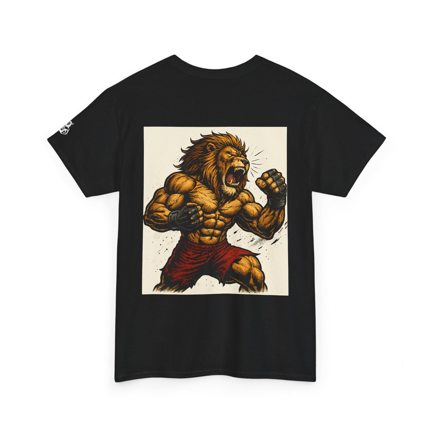 LionAr Unisex Cotton T-Shirt Fighting lion