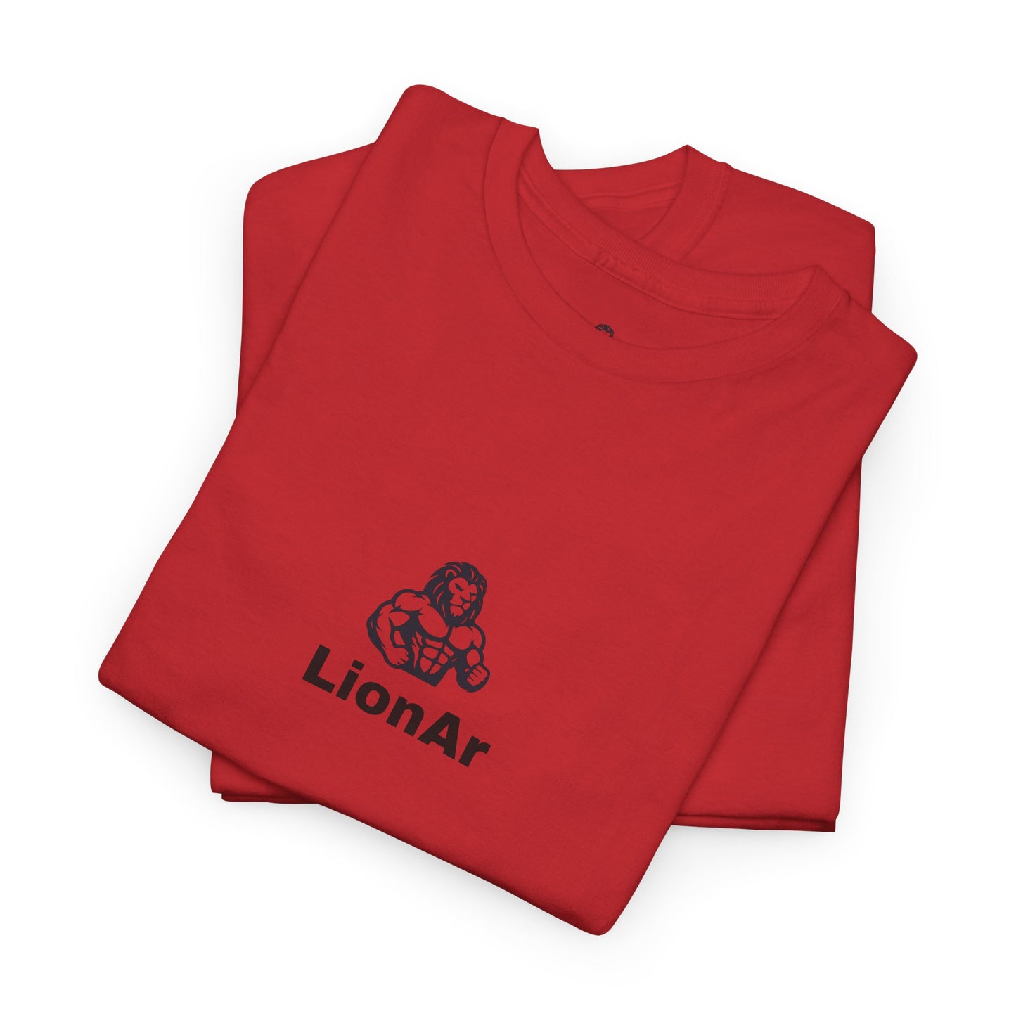 LionAr Unisex Cotton T-Shirt Fighting lion