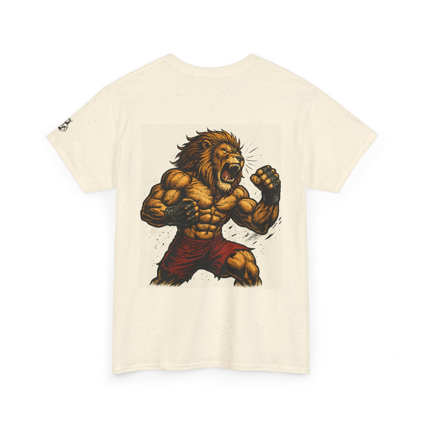 LionAr Unisex Cotton T-Shirt Fighting lion