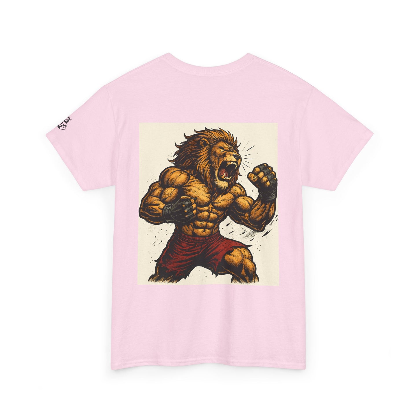 LionAr Unisex Cotton T-Shirt Fighting lion