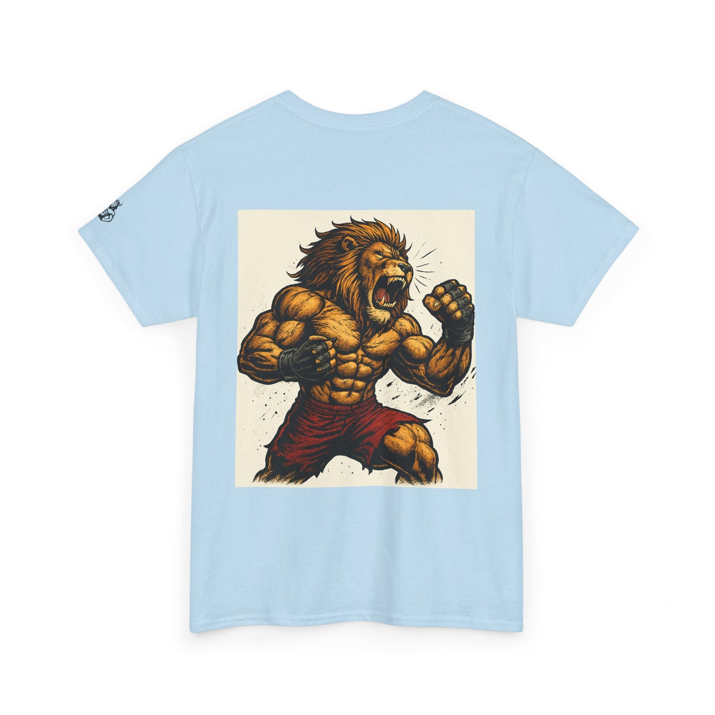 LionAr Unisex Cotton T-Shirt Fighting lion