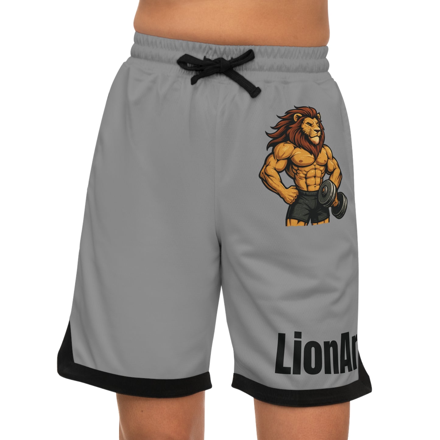 LionAr Basketball Rib Shorts Gym Wear