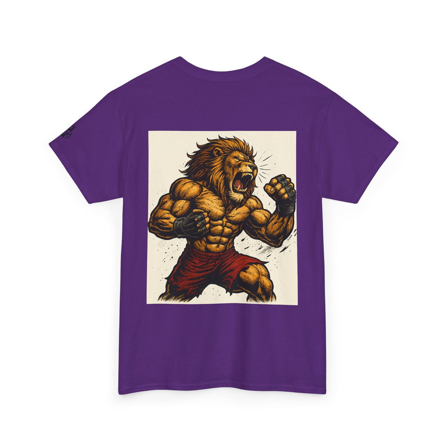 LionAr Unisex Cotton T-Shirt Fighting lion