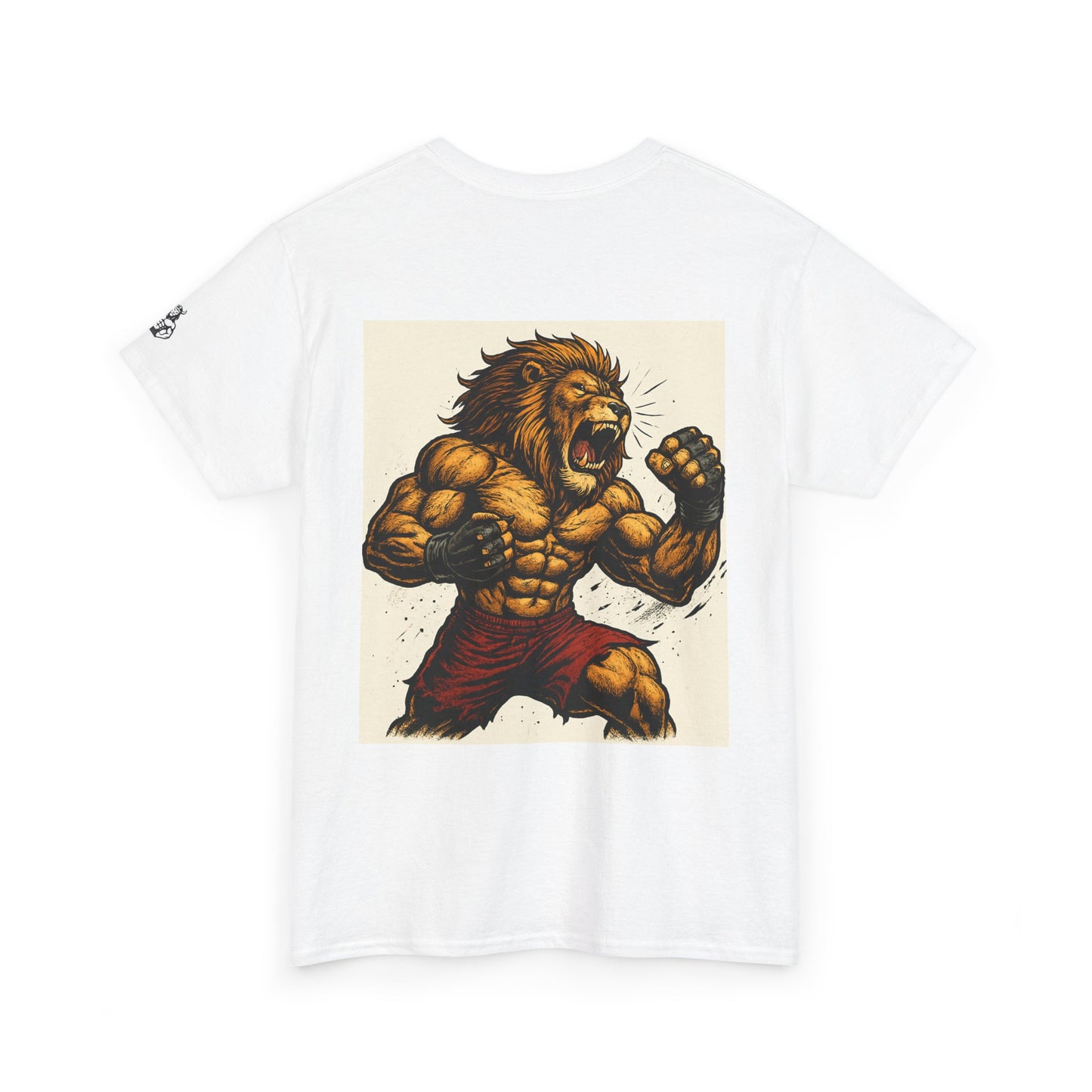 LionAr Unisex Cotton T-Shirt Fighting lion