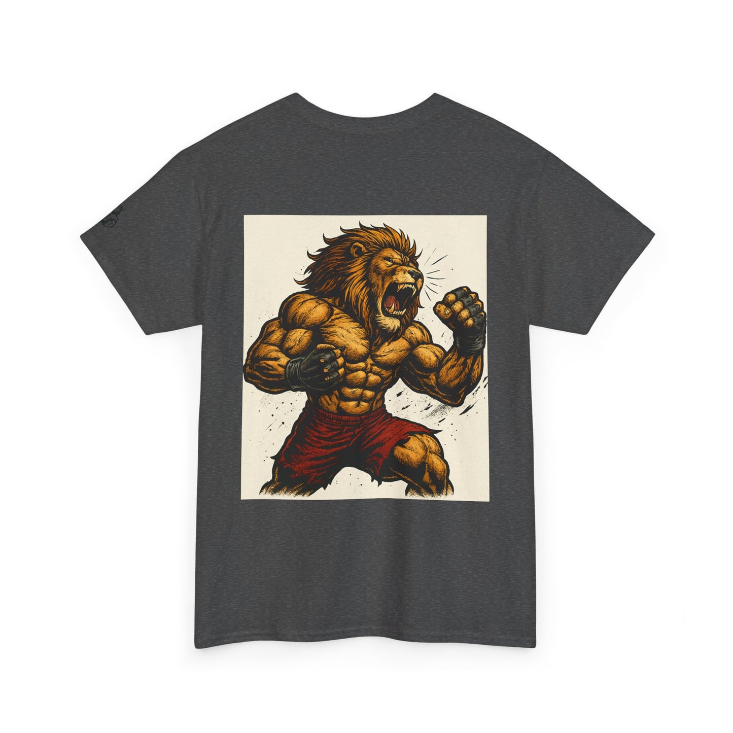 LionAr Unisex Cotton T-Shirt Fighting lion