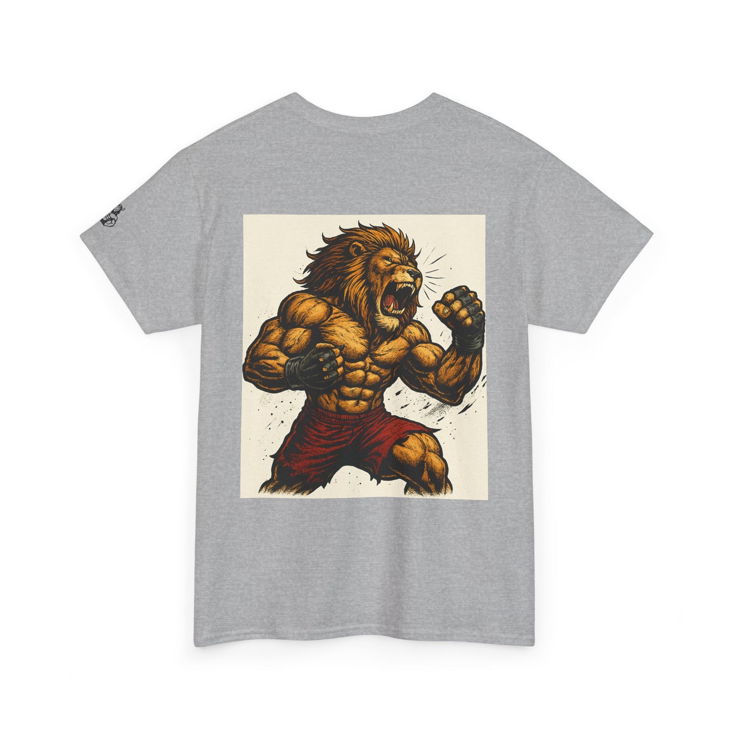 LionAr Unisex Cotton T-Shirt Fighting lion