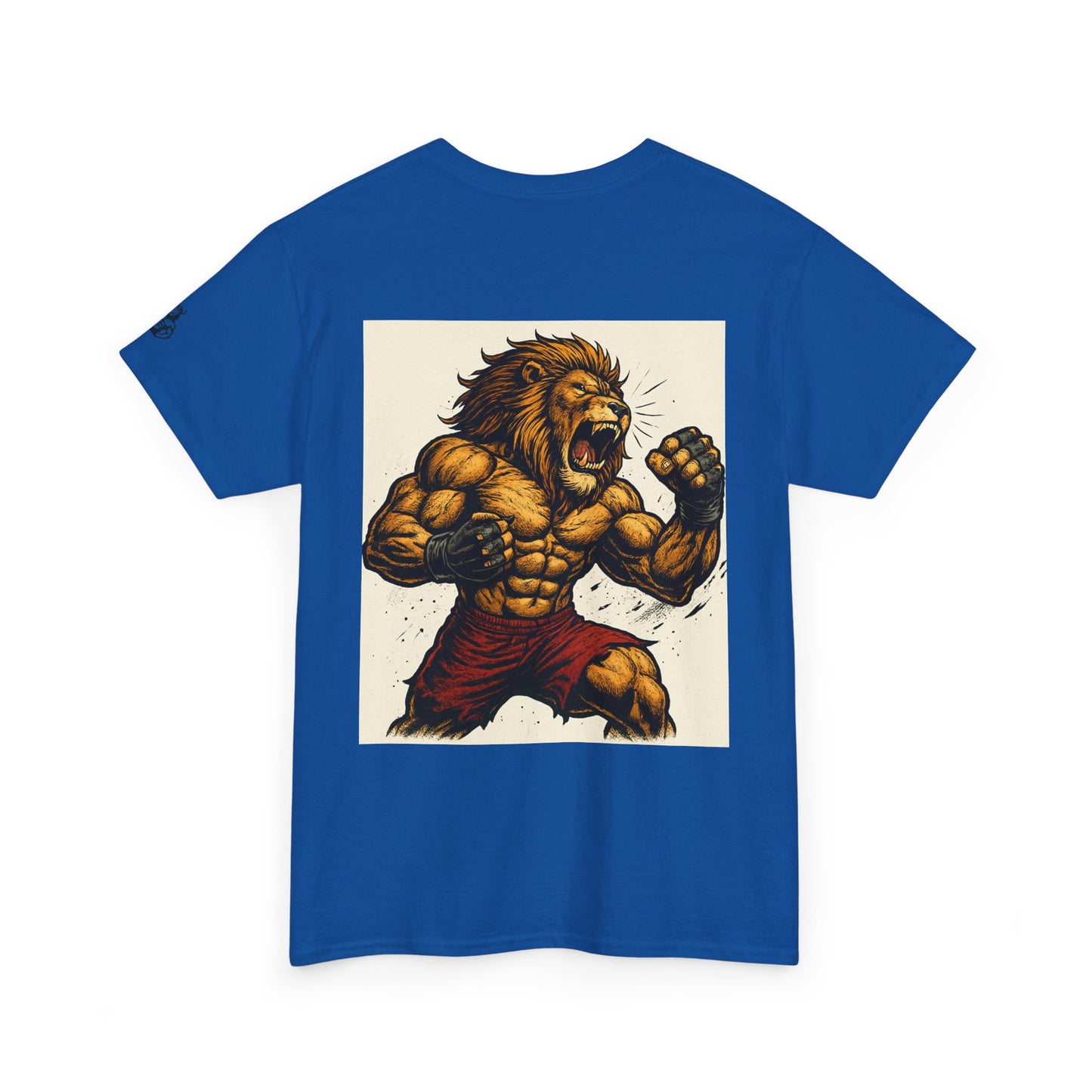 LionAr Unisex Cotton T-Shirt Fighting lion