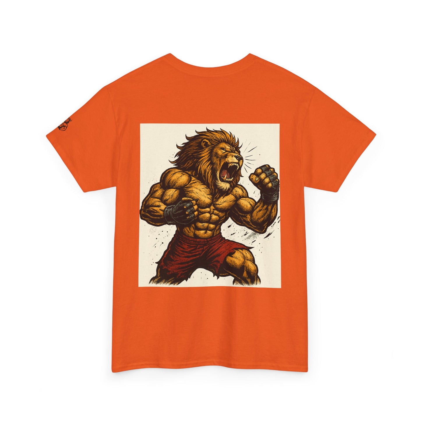 LionAr Unisex Cotton T-Shirt Fighting lion