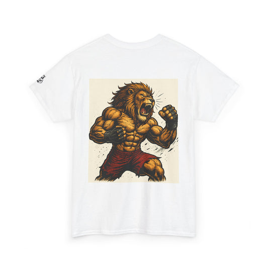 LionAr Unisex Cotton T-Shirt Fighting lion